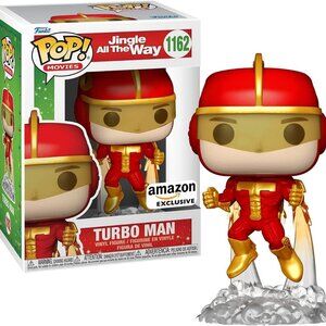 FUNKO POP! Movies: JINGLE ALL THE WAY #1162 TURBO MAN FLYING Amazon Exclusive